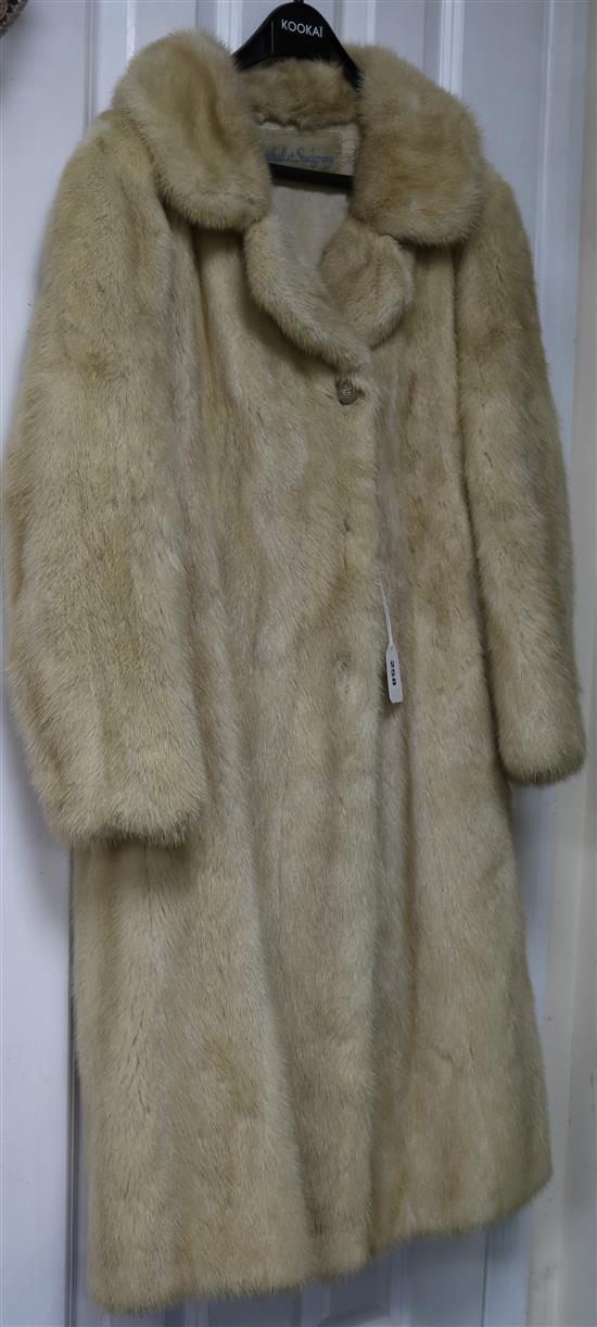 A blonde mink Marshall & Snelgrove coat